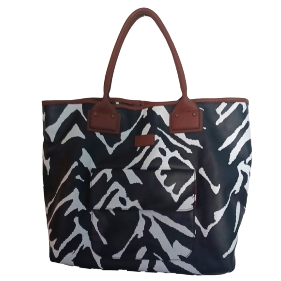 Diane Von Furstenberg Zebra Print Tote/Shoulder Bag - Picture 9 of 12